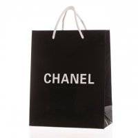 Пакет Chanel черный 25х20х10 оптом в Новосибирск 