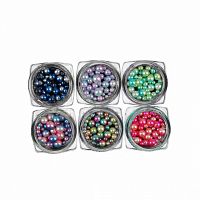 Дизайн для ногтей "Жемчуг" цветной упаковка 6 цветов 11459 оптом в Новосибирск 